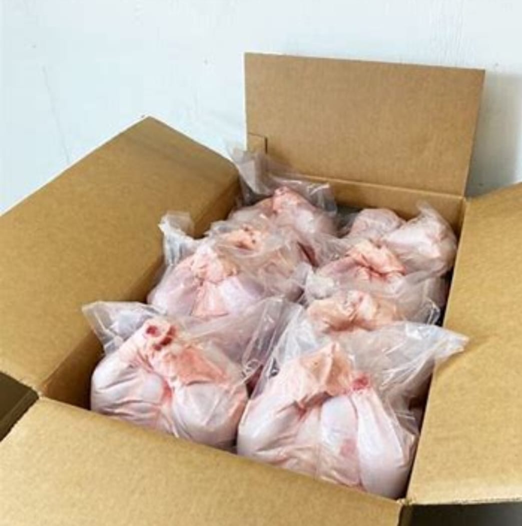10kg frozen whole chicken master carton bulk poultry Calgary.